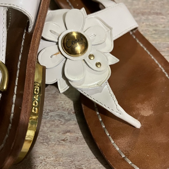 Coach thong sandals with embossed daisies - Picture 9 of 16